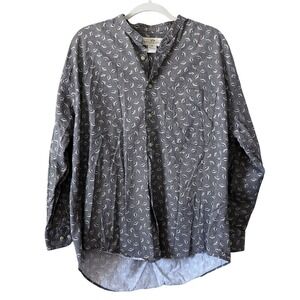 Natural Issue Men's XL Long Sleeve Button Down Shirt 100% Cotton Abstract Print